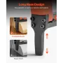 Pneumatic Staple Gun, 22 Gauge Long-Nose Upholstery Stapler for 71 Series Fine Wire Staples 9.5mm Crown 6mm-16mm Length, Max 180