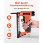 Pneumatic Staple Gun, 22 Gauge Long-Nose Upholstery Stapler for 71 Series Fine Wire Staples 9.5mm Crown 6mm-16mm Length, Max 180