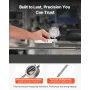 Dial Test Indicator with Metal Base, 0.03 mm Accuracy, 0-25.4mm Range, Easy to Read Large Dial, Professional for Narrow Area Mea