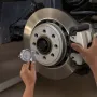 Dial Test Indicator with Metal Base, 0.03 mm Accuracy, 0-25.4mm Range, Easy to Read Large Dial, Professional for Narrow Area Mea