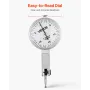 Dial Test Indicator with Universal Magnetic Base and Storage Case, 0.01 mm Accuracy, 0-0.76 mm Range, Micro Ball Handle for Narr