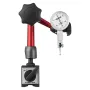 Dial Test Indicator with Universal Magnetic Base and Storage Case, 0.01 mm Accuracy, 0-0.76 mm Range, Micro Ball Handle for Narr