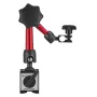 Dial Test Indicator with Universal Magnetic Base and Storage Case, 0.01 mm Accuracy, 0-0.76 mm Range, Micro Ball Handle for Narr