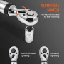 Digital Torque Wrench, 9.5 mm Drive Electronic Torque Wrench, Torque Wrench Kit 3.7-37ft.lb/5-50n.m Torque Range Accurate to ±2%