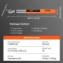 Digital Torque Wrench, 9.5 mm Drive Electronic Torque Wrench, Torque Wrench Kit 3.7-37ft.lb/5-50n.m Torque Range Accurate to ±2%