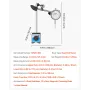 Dial Test Indicator with Dual Rod Stand and Storage Case, 0.03 mm Accuracy, 0-25.4mm Range, Fine Adjustable Long Arm, Non-Magnet