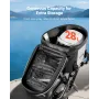 Motorcykelhaletaske, 28 L Motorcykelbagsædetaske med vandtæt