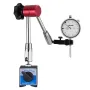 Dial Test Indicator with Magnetic Flexible Base Stand, 0.03 mm Accuracy, 0-25.4mm Range, Fine Adjustable Long Arm, Professional 
