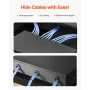 2U Rack Mount Drawer, 22.68 kg Max Load-Bearing, Lockable Server Cabinet Case, Sliding Drawer with Lock and Cable Management Hol