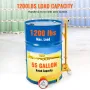 55 gallon tromme dolly, 1200 lbs belastningskapacitet, tønde