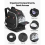 Ski Boot Bag, 70L, Snowboard Boots Travel Backpack for Men Women, with Waterproof Exterior & Bottom, Durable 1680D Oxford, Bag f