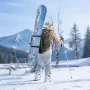 VEVOR Skistøvletaske, 70L, Snowboardstøvler rejserygsæk til mænd, kvinder, med vandtæt ydre og bund, holdbar 1680D Oxford,