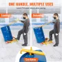 208.2 L Drum Dolly, 544.3 kg Load Capacity, Barrel Dolly Cart Drum Caddy Round Dolly Steel Low Profile, Heavy Duty Steel Frame w