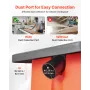 Oscillating Spindle Sander, 2000RPM Benchtop Spindle Sander with 6 Sleeves (12.7–76.2 mm), 16mm Stroke & 390 x 415 mm Wide Workt