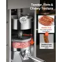 Electric Sausage Stuffer, 22 LBS / 10 L Vertical Meat Stuffer, Stepless Speed Control and Foot Pedal, Stainless Steel Heavy Duty