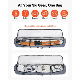 Snowboardtaske, op til 165 cm, polstret ski- og snowboardtaske