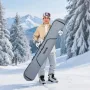 Snowboardtaske, op til 165 cm, polstret ski- og snowboardtaske