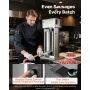 VEVOR Electric Sausage Stuffer, 33 LBS / 15 L Vertical Meat Stuffer, Stepless Speed Control and Foot Pedal, Stainless Steel Heav