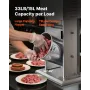 Electric Sausage Stuffer, 33 LBS / 15 L Vertical Meat Stuffer, Stepless Speed Control and Foot Pedal, Stainless Steel Heavy Duty