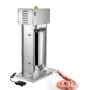 VEVOR Electric Sausage Stuffer, 33 LBS / 15 L Vertical Meat Stuffer, Stepless Speed Control and Foot Pedal, Stainless Steel Heav