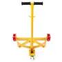 208.2 L Drum Dolly, 544.3 kg Load Capacity, Barrel Dolly Cart Drum Caddy Round Dolly Steel Low Profile, Heavy Duty Steel Frame w