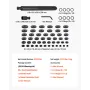 Bearing Press Kit, 52 Pcs, Bearing Race and Seal Driver Set with 49 Bushings and Handle Shaft, Bushing Driver Tool Set, Heavy Du