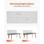 Desk Divider Privacy Panel, 1524 x 610 mm Clamp-on Office Desk