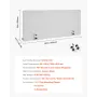 Desk Divider Privacy Panel, 1524 x 610 mm Clamp-on Office Desk Partition, PET Cubicle Partition Panel, Workstation Privacy Divid