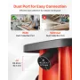 Oscillating Spindle Sander, 2000RPM Benchtop Spindle Sander with 6 Sleeves (12.7–76.2 mm), 16mm Stroke & 397 x 295 mm Cast Iron 