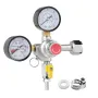 Double Gauge Regulator, CO2-regulatormåler med 0-60psi, tungt
