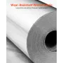 VEVOR Double Reflective Insulation Roll, Perforated Woven Fabric Radiant Barrier, 0.15mm 76.2m x 1.22m, Double-Sided Aluminum Fo