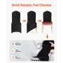 VEVOR 150 Pcs Black Chair Covers, Polyester Spandex Chair Cover, Stretch Slipcovers for Wedding Party Dining Banquet Flat-Front 