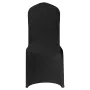VEVOR 150 Pcs Black Chair Covers, Polyester Spandex Chair Cover, Stretch Slipcovers for Wedding Party Dining Banquet Flat-Front 