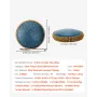 Steel Tongue Drum, 33cm 15 Notes Rain Drum for Outside Garden, C Major Musical Drums with Music Book & Mallets, Percussion Instr