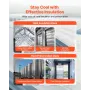 Double Reflective Insulation Sheet, 16PCS Double-Sided Aluminum Foil Radiant Barrier, 6mm 1.22 m x 0.61 m, Dual-Layer Air Bubble