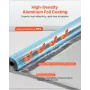 Double Reflective Insulation Roll, Perforated Woven Fabric Radiant Barrier, 0.15mm 38.1 m x 1.22 m, Double-Sided Aluminum Foil H