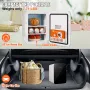 Mini Fridge, 10L/12 Cans Compact Personal Fridge, AC/DC Portable Thermoelectric Cooler and Warmer Refrigerators, Skincare Fridge
