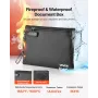 VEVOR Fireproof Document Bag, 1000 ℃ Heat Insulated Fireproof & Waterproof Bag with Lock, Portable File Storage Security Organiz