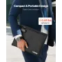 Fireproof Document Bag, 1000 ℃ Heat Insulated Fireproof & Waterproof Bag with Lock, Portable File Storage Security Organizer Hom