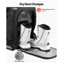 VEVOR Ski Boot Bag Snowboard Boots Travel Backpack 55L Waterproof Oxford Black