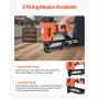 Pneumatic Staple Gun, 16 Gauge 26.4mm Wide Crown Pneumatic Stapler 16mm to 38mm Length, 70-120PSI Air Staple Gun with Two Firing