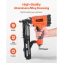 Pneumatic Staple Gun, 16 Gauge 26.4mm Wide Crown Pneumatic Stapler 16mm to 38mm Length, 70-120PSI Air Staple Gun with Two Firing