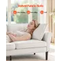 Loveseat sofa, 176 cm lille sofa sofa til stuen, fløjlsstof