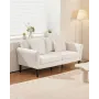 Loveseat sofa, 176 cm lille sofa sofa til stuen, fløjlsstof