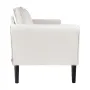 Loveseat Sofa, 176 cm Small Sofa Couch for Living Room, Velvet Fabric 2-Seats Couch with Sinuous Spring, Soft Cushions and Sturd
