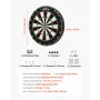 Dart Board, High-Grade Self-Healing Sisal Fiber Dartboard with Staple-Free Bullseye, Blade Wire & Rotating Number Ring, 450mm Pr