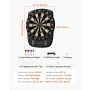 VEVOR Electronic Dart Board, 336mm Target Dartboard with 43 Games & 200+ Variations for Up to 8 Players, 6 Dart Shafts with Flig