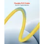 XLR-kabel 7,62 m, 4-pak, afskærmet balanceret DMX han- til