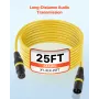XLR-kabel 7,62 m, 4-pak, afskærmet balanceret DMX han- til