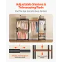 Clothing Garment Rack, Heavy Duty Clothes Rack, Freestanding Clothes Racks with Steel Frame, 363 kg Load Capacity Closet Wardrob